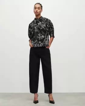 Image of AllSaints Emery Aurelia Floral Print Top