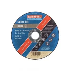 Image of Metal Cut Off Disc 100 X 3.2 X 16MM