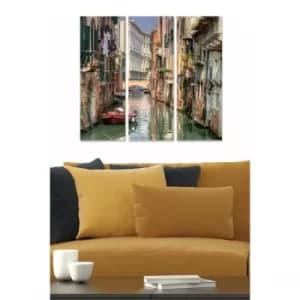 Image of MDF3547776 Multicolor Decorative MDF Painting (3 Pieces)