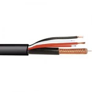 Image of AV cable RG59 2 x 0.75 mm2 2 x 0.22 mm2 Black ABUS