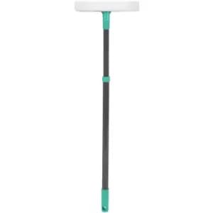 Image of JVL - Rubber Squeegee Sponge Window Cleaner with Extendable Pole, Turquoise