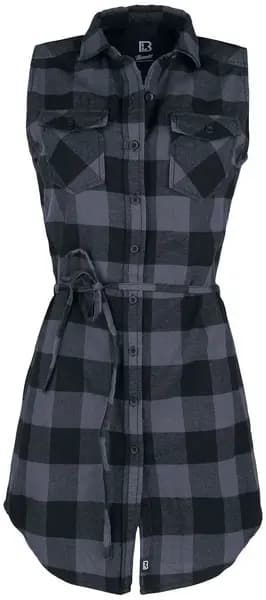 Image of Brandit Gracey sleeveless Longshirt, black-grey, Size S for Women