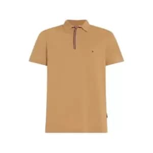 Image of Tommy Hilfiger Rwb Placket Tipping Reg Polo - Beige