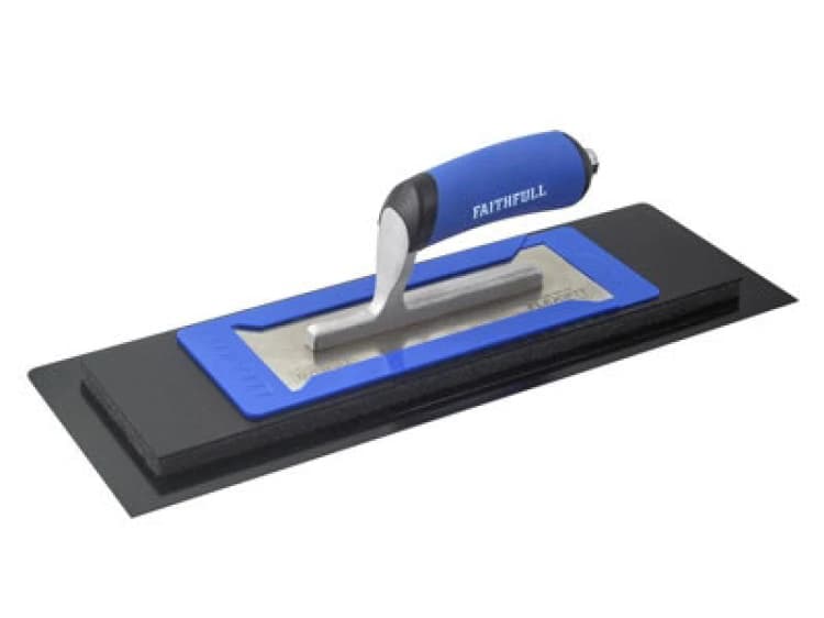 Image of Faithfull Flexifit Trowel Plastic Blade With Foam Kit 16" (406mm) Faiflexi16F