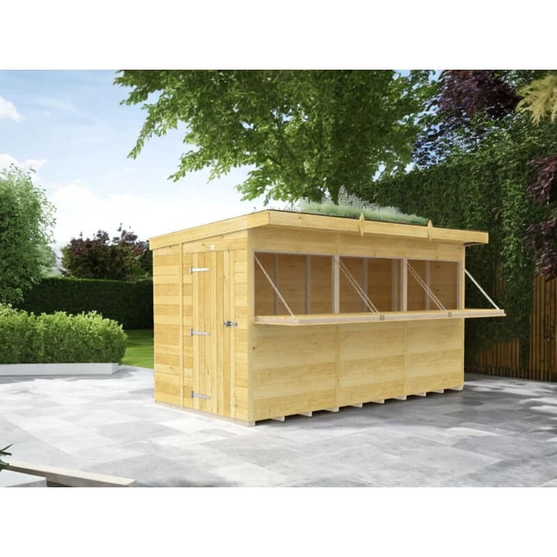 Image of DIY Sheds 12 x 8 BAR, Brown 12X8PBARFF