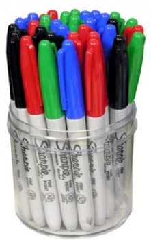 Image of Sharpie Fine Perm Marker Tub36 Asst