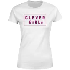 Image of Jurassic Park Clever Girl Womens T-Shirt - White - XL