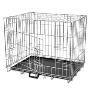 Image of VidaXL Foldable Dog Bench M Metal