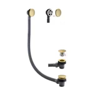 Image of Arissa Brushed Brass Bath Waste and Overflow