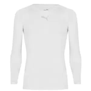 Image of Puma Liga Long Sleeve T-Shirt Mens - White