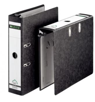 Image of Leitz Suspension Lever Arch File 80mm Spine A4 Black Ref 1821-00-95 Pack 5