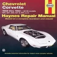 Image of chevrolet corvette 1968 thru 1982 haynes repair manual all v8 models 305 32