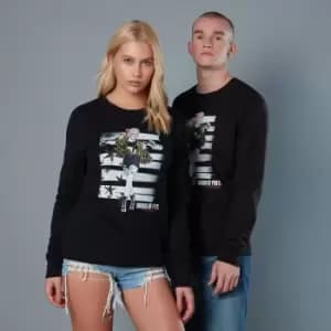 Image of Harley Quinn Block Pannel Unisex Birds of Prey Sweatshirt - Black - L