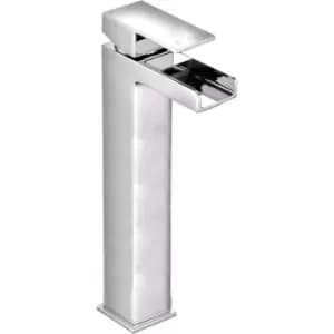 Image of Tall Chrome Mono Basin Mixer Tap - Quadra