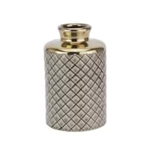 Image of Seville Collection Grey Diamond Bottle Vase