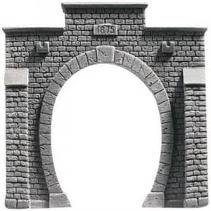 Image of NOCH 58051 PROFI plus H0 Tunnel portal 1-track HR foam prefab, Painted