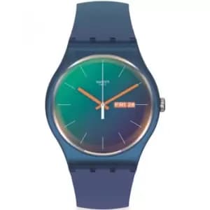 Image of Unisex Swatch Fade To Teal New Gent Biosourced Watch