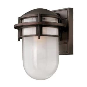 Image of 1 Light Small Outdoor Wall Lantern Victorian Bronze IP44, E27