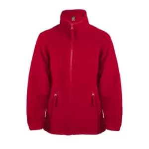 Image of SOLS Childrens/Kids North Zip-Up Fleece Jacket (12yrs) (Red)