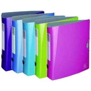 Image of Exacompta Iderama 70mm Polypropylene Lever Arch File A4 Assorted Pack