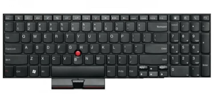 Image of Lenovo 04W0872 laptop spare part Keyboard