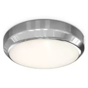 Image of 4Lite Smart Connected By Wiz LED Wall And Ceiling Light IP65 Chrome WiFi/BLE