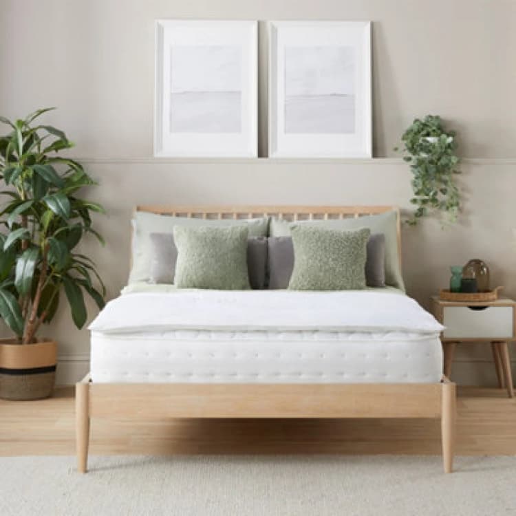 Image of Slumberdown Sleep Soundly Anti Allergy Mattress Topper White