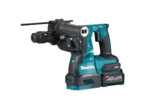 Image of Makita HR004GD202 40V Max 2x2.5Ah XGT BL Dust Extraction QCC SDS-Plus Drill Makpac Kit