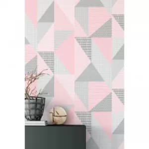 Image of Catherine Lansfield Larsson Geo Wallpaper