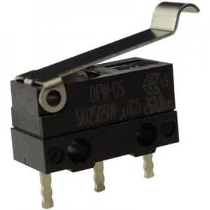 Image of Zippy Microswitch DFW 05S B02P0E Z 250 V AC 5 A 1 x OnOn IP67 momentary