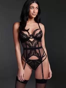 Image of Hunkemoller Elizabeth Bustier - Black, Size 34B, Women