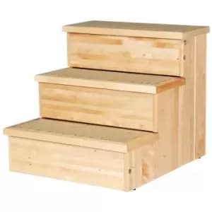Image of Dog Stairs Wood 40x38x45cm Trixie Brown