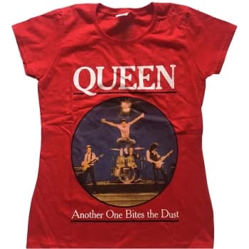Image of Queen - One Bites The Dust Womens Large T-Shirt - Red