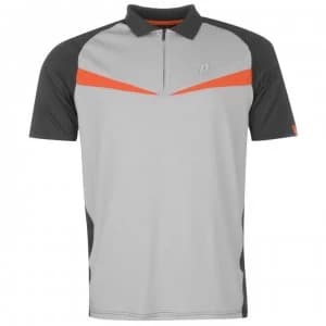 Image of Prince Half Zip Dart Panel Shirt Mens - Flame