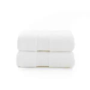 Image of Deyongs Bliss Pima 2 Pack Hand Towel - White