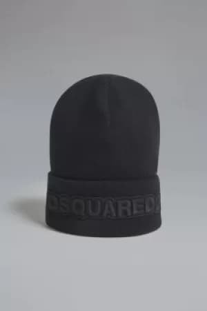 Image of DSQUARED2 Unisex Hat Black Size OneSize 100% Wool