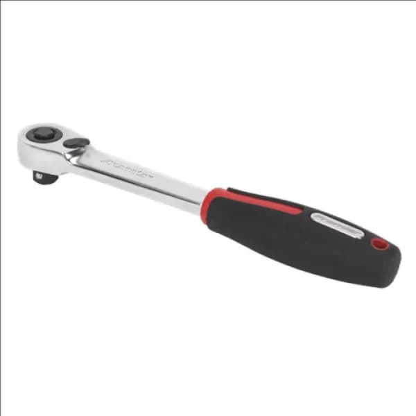 Image of Genuine SEALEY AK8981 Ratchet Wrench 3/8Sq Drive Compact Head 72-Tooth Flip