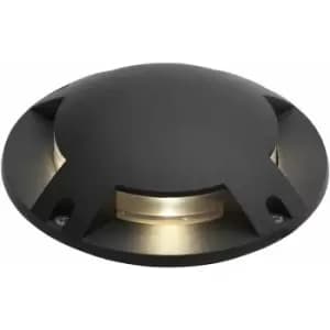 Image of Scout Outdoor Surface Mounted Ground Light (210mm) Black - Zinc