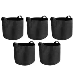 Image of Plant Grow Bags 5 Gallon - Set of 5 M&W