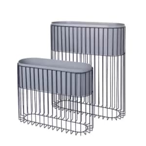 Image of Broste Copenhagen Fenja Planter Blue