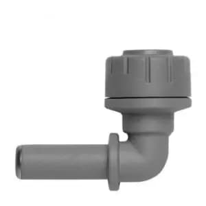 Image of PolyPlumb PB1010 10mm Spigot Elbow 90 Degree - Grey 10 Pack - Polypipe