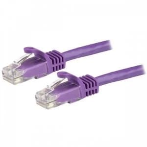 Image of StarTech Purple Snagless Cat6 Patch Cable 0.5m