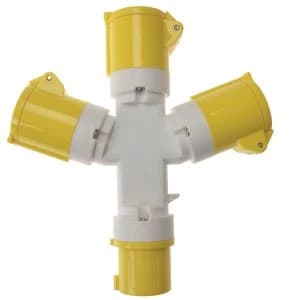 Image of Faithfull 3 Way Splitter 110V