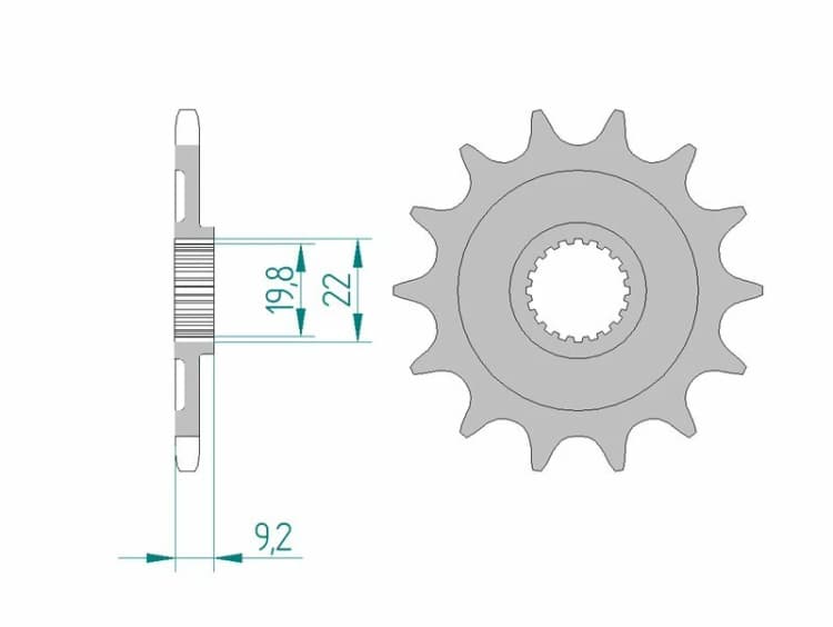 Image of AFAM Steel Self-Cleaning Front Sprocket 24305 - 520