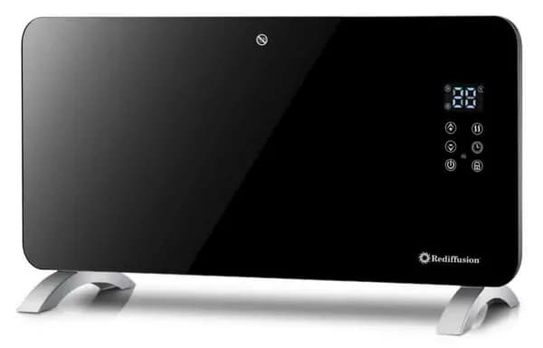 Image of 1500W Rediffusion Smart GlssPanel Heater Black