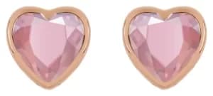 Image of Radley 18ct Rose Gold Plated Silver Glass Stud Earrings