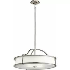Image of Loops - 4 Bulb Ceiling Pendant Light Fitting Classic Pewter LED E27 100W Bulb