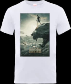 Image of Black Panther Poster T-Shirt - White