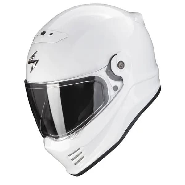 Image of Scorpion Covert FX Solid White Full Face Helmet XS