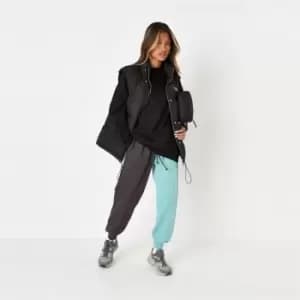 Image of Missguided Mg Colourblock Joggers Coord - Multi